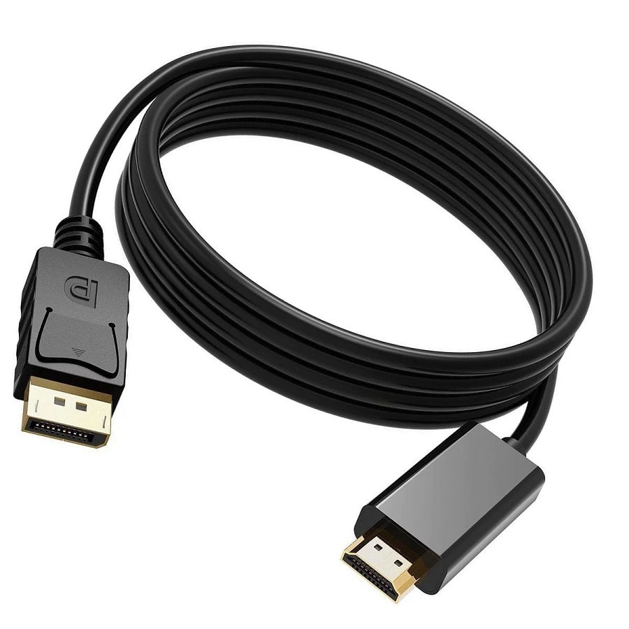 کابل Display port به HDMI 4K  به طول 1.8 متر